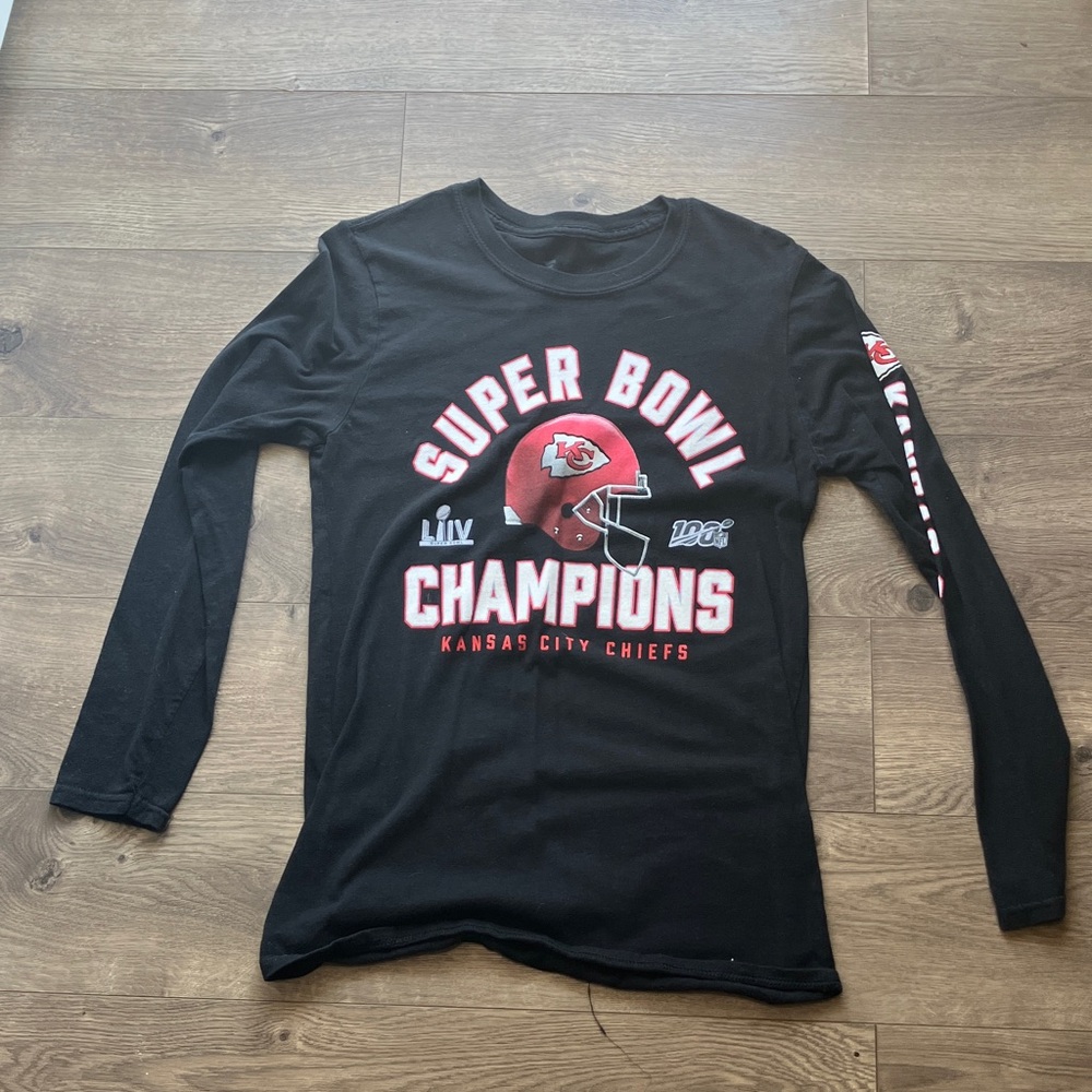Fanatics Black Super Bowl Champions Long Sleeve Tee